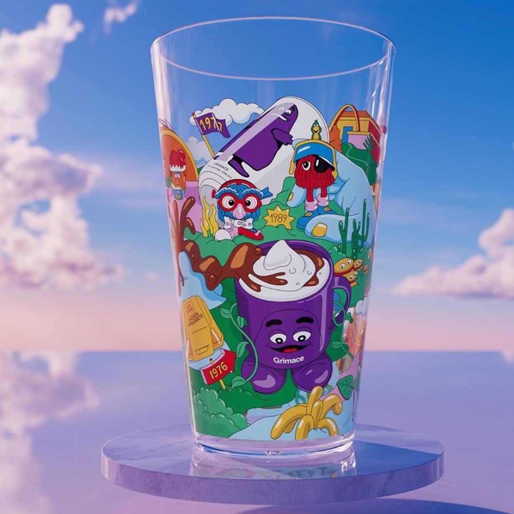 4 McDonalds Collector’s Edition Meal (1)Ty Beanie Babies 16oz Cup 2024(2)Grimace - Picture 4 of 7